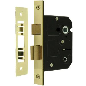 Contract Bathroom Lock (64mm OR 76mm), Electro Brass