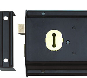 Eurospec Rim Lock, Black Finish