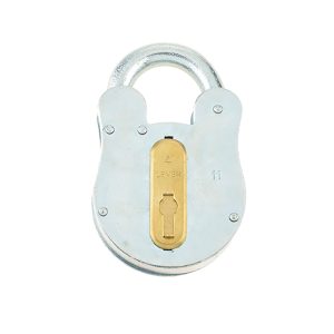 FB11 Fire Brigade Padlock (67mm Width), Grey Galvanised Steel