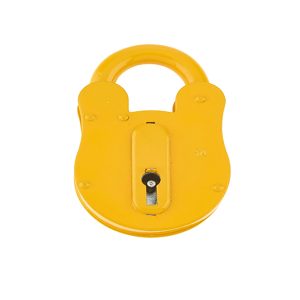 FB11 Fire Brigade Padlock (67mm Width), Yellow Galvanised Steel