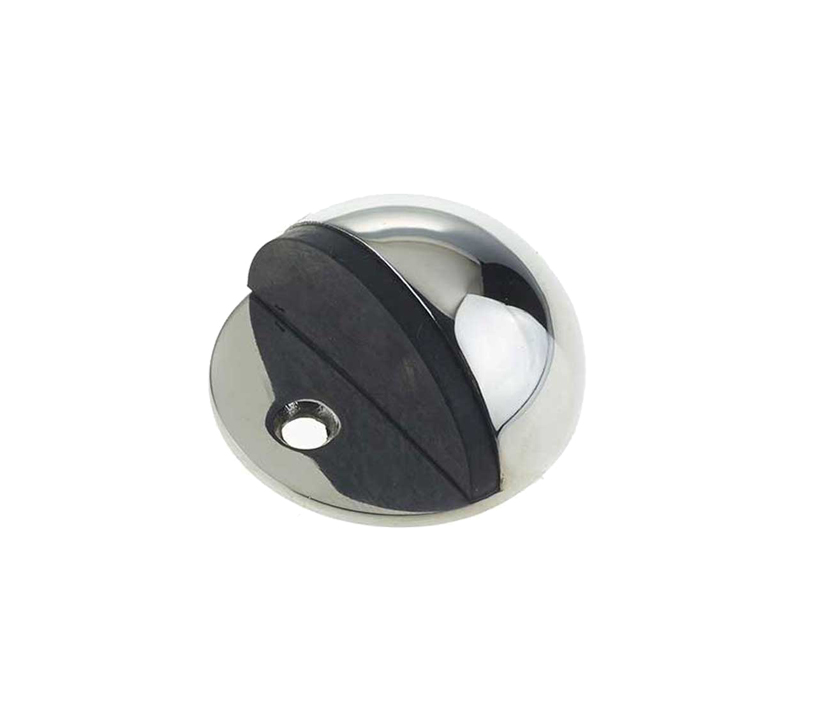 Frelan Hardware Oval Floor Mounted Door Stop (45Mm X 22.5Mm), Polished Stainless Steel