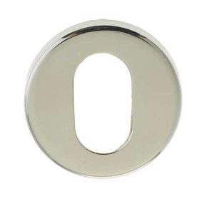 Frelan Hardware Oval Profile Escutcheon (52mm x 5mm OR 52mm x 8mm), Polished Stainless Steel