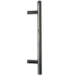 Guardsman Pull Handles (19mm or 25mm Bar Diameter) Bolt Through Fixing, Polished Stainless Steel