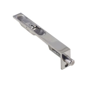 Square Lever Action Flush Bolt (Various Sizes), Polished Stainless Steel