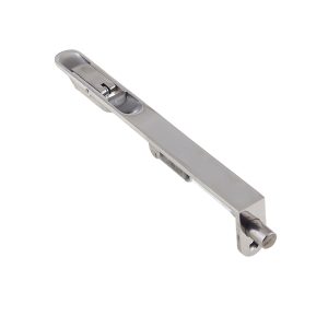 Radius Lever Action Flush Bolt (Various Sizes), Polished Stainless Steel