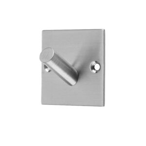 Frelan Hardware Square Single Robe Hook, Satin Stainless Steel