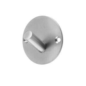 Frelan Hardware Round Single Robe Hook, Satin Stainless Steel