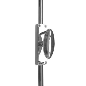 Frelan Hardware Locking Espagnolette Bolt With Oval Handle, Polished Chrome