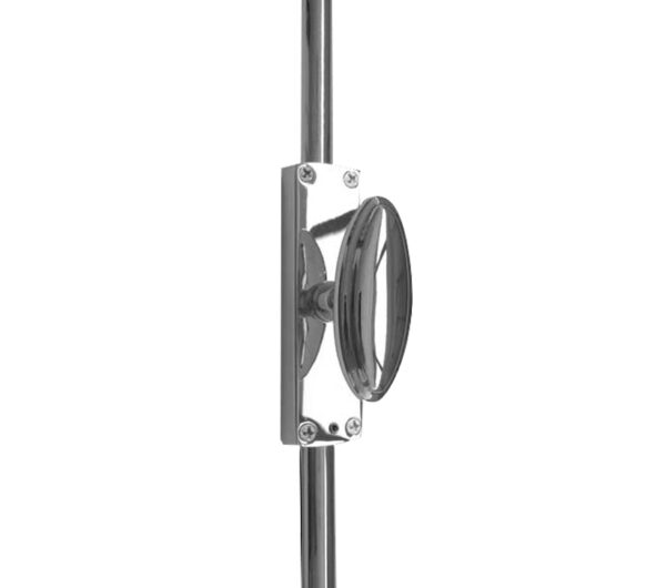 Frelan Hardware Locking Espagnolette Bolt With Oval Handle, Polished Chrome