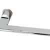 Frelan Hardware Reguitti Magro Door Handles On Minimal Round Rose, Polished Chrome (Sold In Pairs)