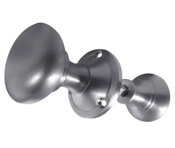 Contract Rim Door Knob Satin Chrome