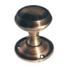 Frelan Hardware Lined Mortice Door Knob, Antique Brass