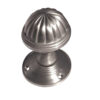 Frelan Hardware Fluted Mortice Door Knob, Satin Chrome (Sold In Pairs)