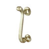 Frelan Hardware Scroll Door Knocker, Polished Brass