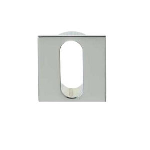 Frelan Hardware Minimal Square Standard Profile Escutcheon (25Mm X 25Mm), Polished Chrome