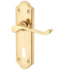 Sherborne Door Handles On Backplate