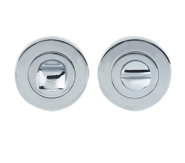 Frelan Hardware Bathroom Turn & Release (50Mm X 10Mm), Polished Chrome