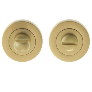 Frelan Hardware Bathroom Turn & Release (50Mm X 10Mm), Satin Brass