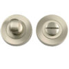 Frelan Hardware Bathroom Turn & Release (50Mm X 10Mm), Satin Nickel