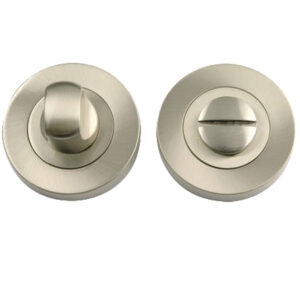 Frelan Hardware Bathroom Turn & Release (50Mm X 10Mm), Satin Nickel