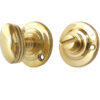 Frelan Hardware Round Bathroom Turn & Release (40Mm Diameter), Polished Brass