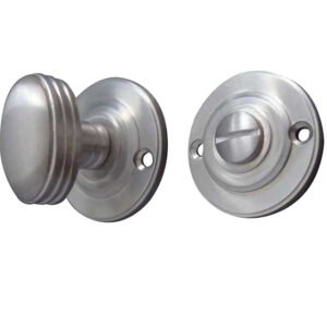 Frelan Hardware Round Bathroom Turn & Release (40Mm Diameter), Satin Chrome