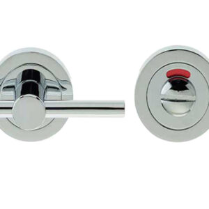 Frelan Hardware Easy Bathroom Turn & Release With Indicator (50Mm X 10Mm), Polished Chrome