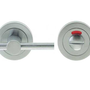 Frelan Hardware Easy Bathroom Turn & Release With Indicator (50Mm X 10Mm), Satin Chrome