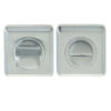 Frelan Hardware Square Bathroom Turn & Release (50Mm X 10Mm), Satin Chrome