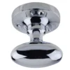 Kontrax Oval Mortice Door Knob Polished Chrome