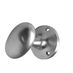 Kontrax Oval Mortice Door Knob Satin Chrome