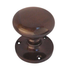 Frelan Hardware Contract Mushroom Mortice Door Knob, Dark Bronze