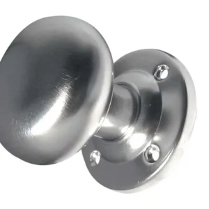 Kontrax Mushroom Mortice Door Knob Satin Chrome