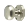 Mushroom Mortice Door Knob Satin Nickel