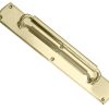 Chatsworth Pull Handle On Backplate (380mm OR 460mm), Polished Brass