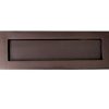 Sprung Letterplate (Various Sizes), Dark Bronze