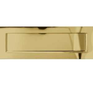 Sprung Letterplate (Various Sizes), Polished Brass