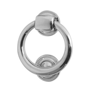 Frelan Hardware Ring Door Knocker (105Mm Diameter), Polished Chrome