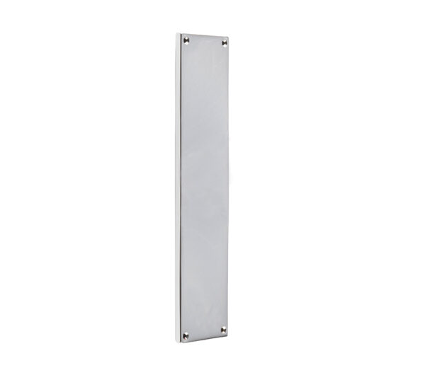 Frelan Hardware Raised Plain Fingerplate (305Mm X 75Mm), Polished Chrome