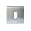 Frelan Hardware Standard Profile Square Escutcheon, Satin Chrome