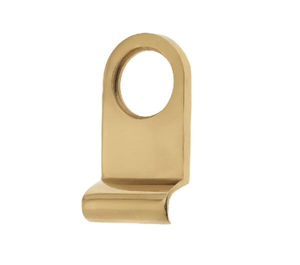 Frelan Hardware Plain Cylinder Pull, Polished Brass