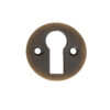 Frelan Hardware Standard Profile Round Escutcheon, Antique Brass