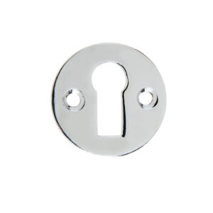 Frelan Hardware Standard Profile Round Escutcheon, Polished Chrome