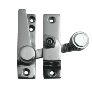 Frelan Hardware Lockable Quadrant Sash Window Fastener, Polished Chrome