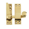 Frelan Hardware Heavy Quadrant Sash Window Fastener, Polished Brass