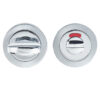 Frelan Hardware Bathroom Turn & Release With Indicator (50Mm X 10Mm), Dual Finish Polished Chrome & Satin Chrome