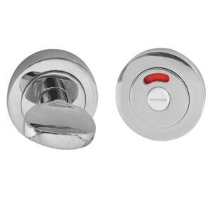 Frelan Hardware Bathroom Turn & Release With Indicator (50Mm X 10Mm), Polished Chrome