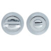 Frelan Hardware Bathroom Turn & Release (50Mm X 10Mm), Dual Finish Polished Chrome & Satin Chrome