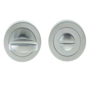 Frelan Hardware Bathroom Turn & Release (50Mm X 10Mm), Satin Chrome