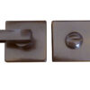 Frelan Hardware Square Bathroom Turn & Release (50Mm X 10Mm), Dark Bronze